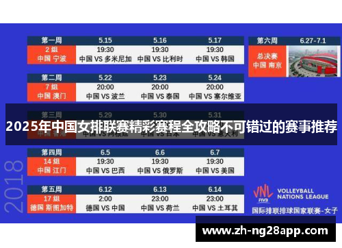 2025年中国女排联赛精彩赛程全攻略不可错过的赛事推荐