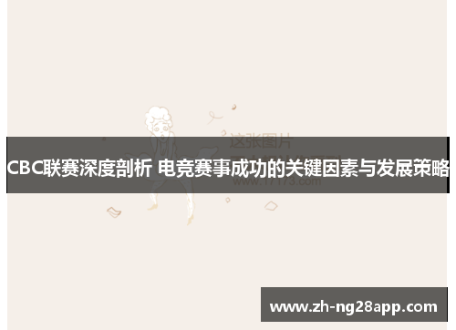 CBC联赛深度剖析 电竞赛事成功的关键因素与发展策略