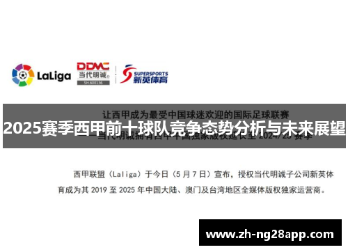 2025赛季西甲前十球队竞争态势分析与未来展望