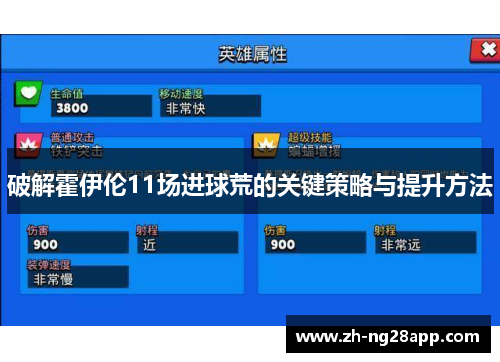 破解霍伊伦11场进球荒的关键策略与提升方法